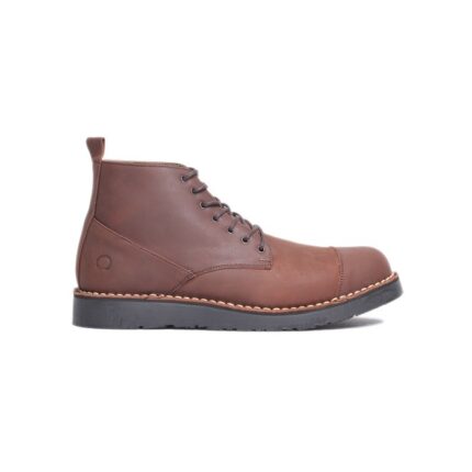 Otiv WS Gama Dark Brown - Sepatu Boots Kulit Asli